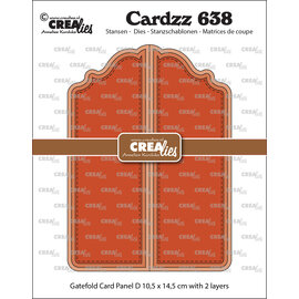 Crealies Stansset Gatefold Card Paneel D