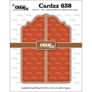 Crealies Stansset Gatefold Card Paneel D