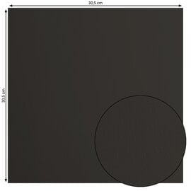 Florence Cardstock Glad Zwart 30,5x30,5cm