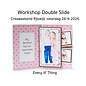 11.15 - 12.00 uur  Zaterdag 26 september '26  Workshop Double Slide