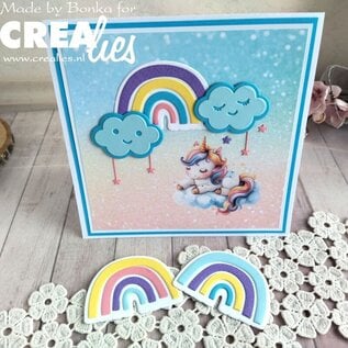 Crealies Stansmal Regenboog