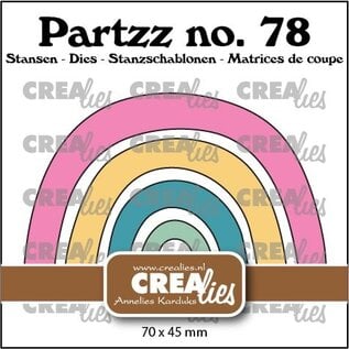 Crealies Stansmal Regenboog