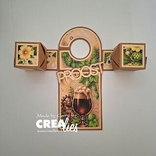Crealies Stansset Flessen/Deur hanger