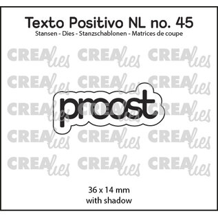 Crealies Tekst stans Proost