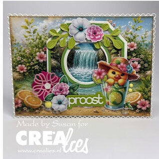Crealies Tekst stans Proost