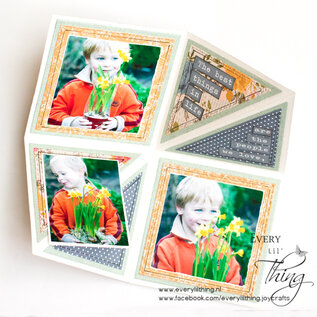 Crealies Stansset Squashfold Card vierkant 7 cm