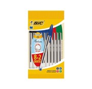 Bic Cristal balpen assortiment 8+2 kleur