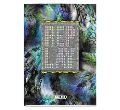 Replay A4 schrift gelinieerd