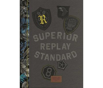 Replay A4 ruitjes schrift boys