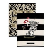 Supertrash A5 schriften gelinieerd leopard tiger