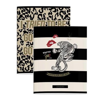 Supertrash A5 schriften gelinieerd leopard tiger