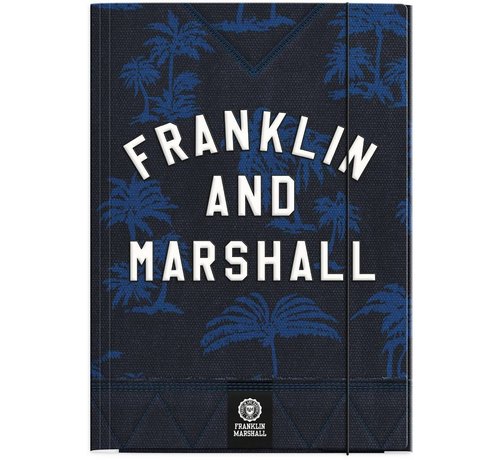 Franklin & Marshall Boy's elastomap A4 - blue