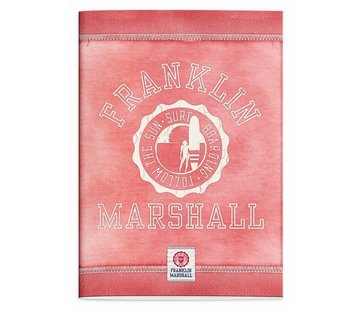Franklin & Marshall ruitjes schrift roze