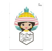 Lil' Ledy A4 ruitjes schrift