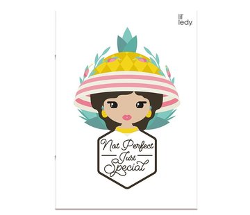 Lil' Ledy A4 ruitjes schrift