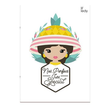 Lil' Ledy A4 ruitjes schrift