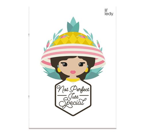 Lil' Ledy A4 schrift geruit