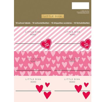 Little Diva Etiketten roze
