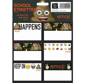 Emoji Etiketten drol