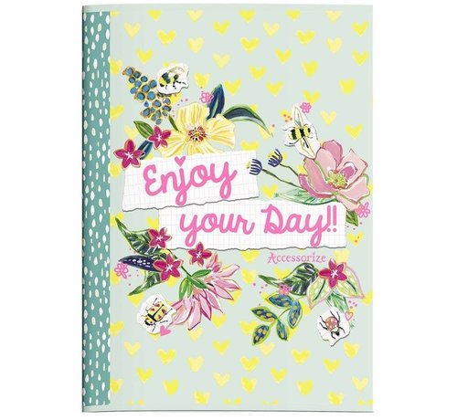 Accessorize Sweet A4 schrift gelinieerd -mintgroen