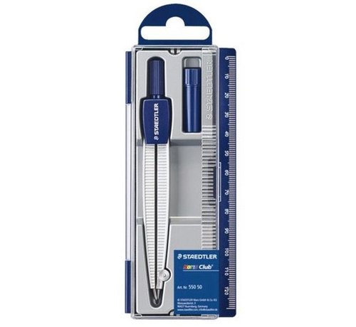 Staedtler Metallic grijze schoolpasser Noris CLub 55050