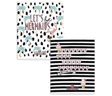 Awesome Mermaid A5 schriften lijn