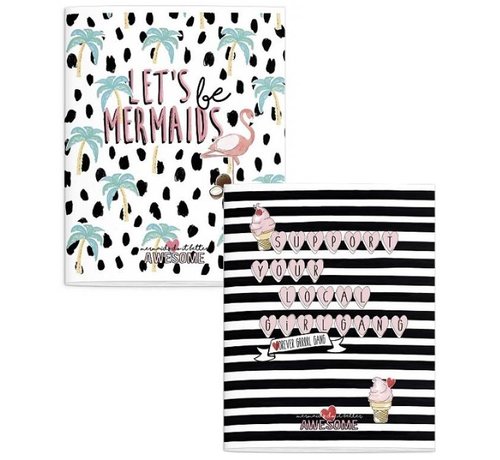 Awesome Mermaid A5 lijntjes schriften