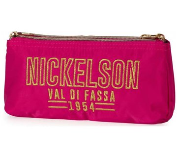 Nickelson Schooletui dubbel - roze