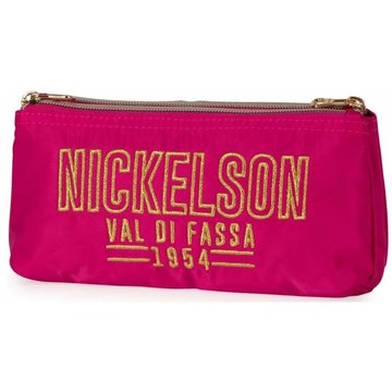Nickelson Schooletui dubbel - roze
