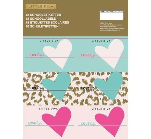 Little Diva Etiketten - groen