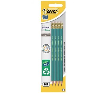 Bic 4x Evolution potlood + gum