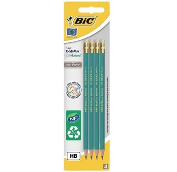 Bic 4x Evolution potlood + gum