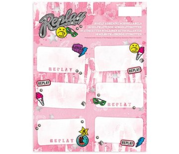 Replay Girls etiketten  - roze