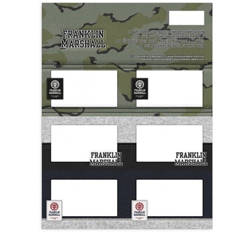 Franklin & Marshall schooletiketten camouflage