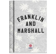 Franklin & Marshall A4 lijntjes schrift lichtgrijs