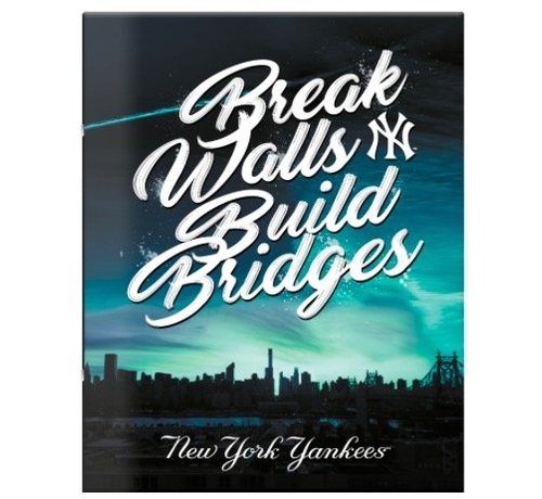 New York Yankees Graphic City A4 schrift geruit