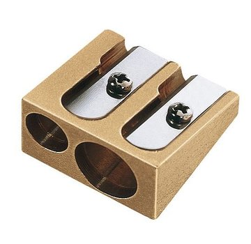 M+R Puntenslijper messing dubbel