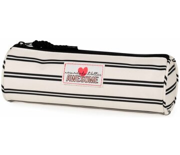 Awesome Mermaid stripes etui - rond
