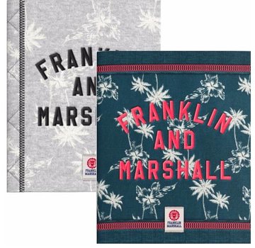 Franklin & Marshall Girls A5 lijntjes schriften - groen/blauw