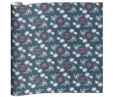 Franklin & Marshall Girls kaftpapier - groen/blauw