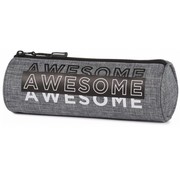 Awesome Boy's etui rond - grijs