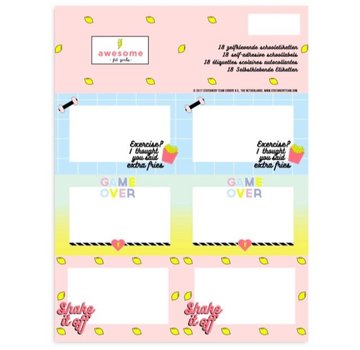 Awesome Etiketten  - pastel