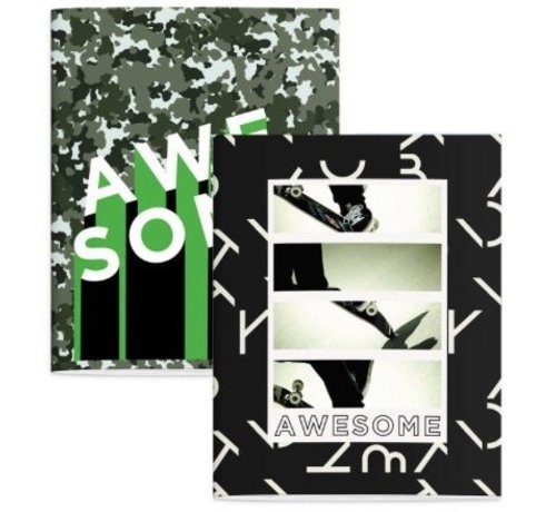 Awesome Boy's A5 lijntjes schriften - Camo