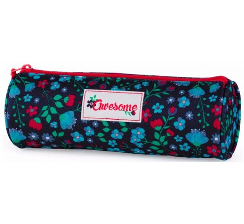 Awesome Cute blue schooletui - rond