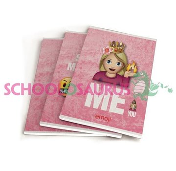 Emoji Girls A5 schriften - I don't care
