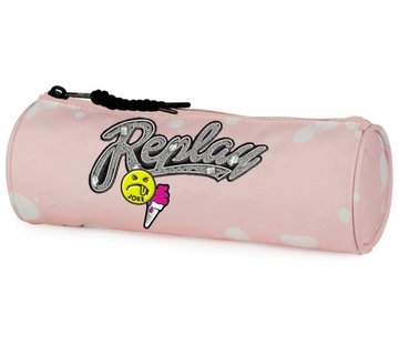 Replay Girls etui - rond roze joke