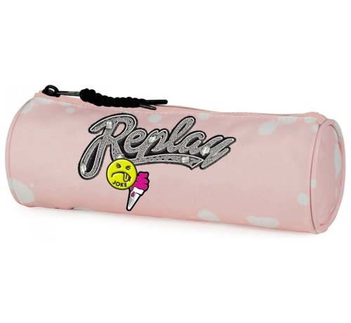 Replay Girls etui - rond roze joke