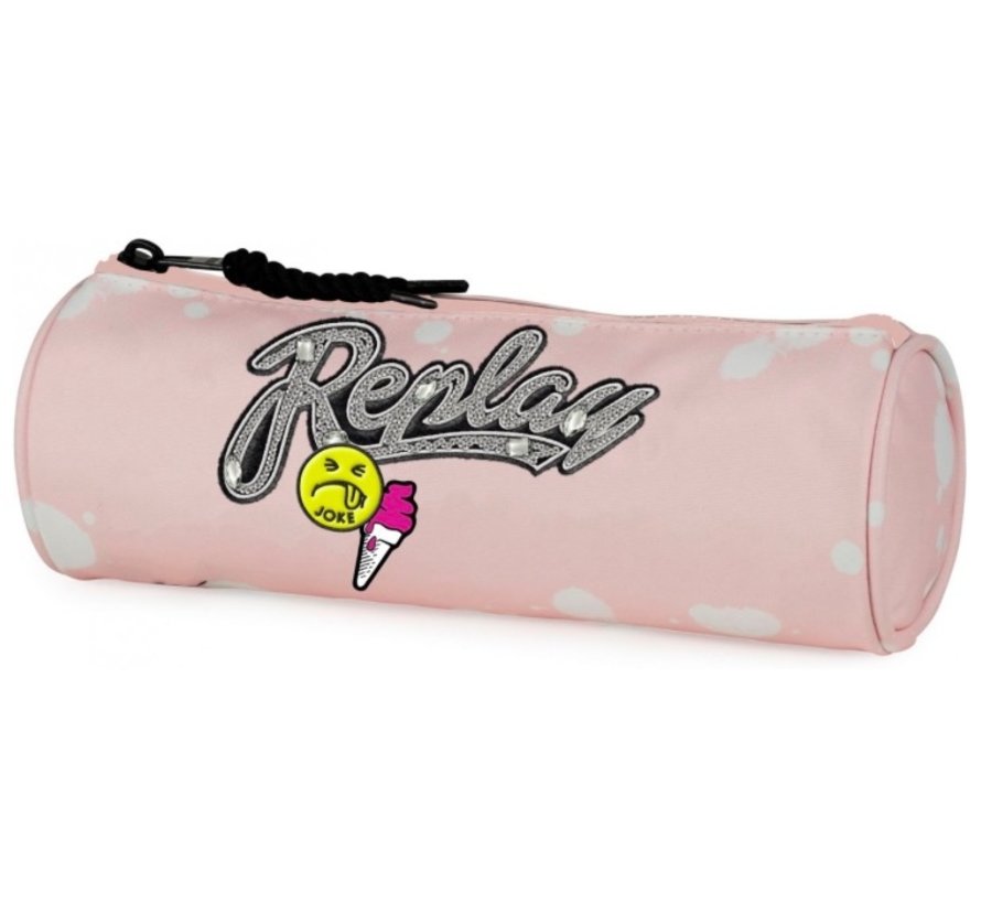 Girls etui - rond roze joke