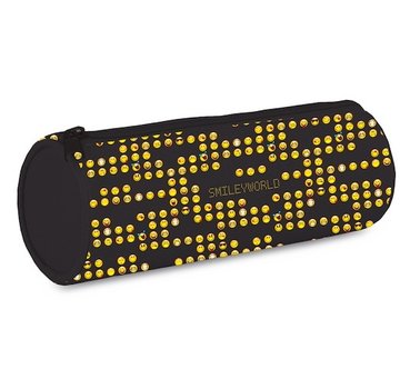 Smileyworld Emoticons etui rond - zwart