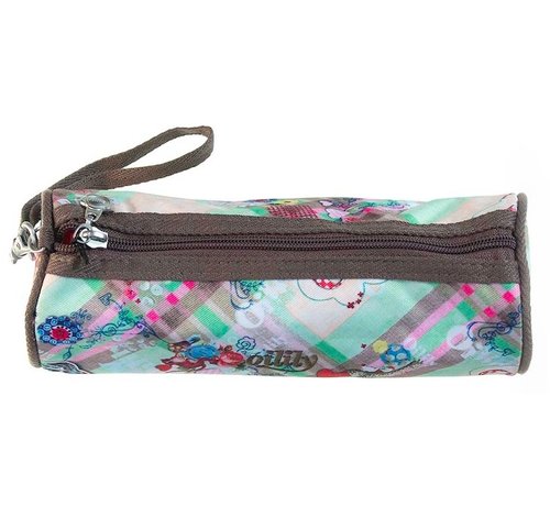 Oilily Etui - rond bruine rits